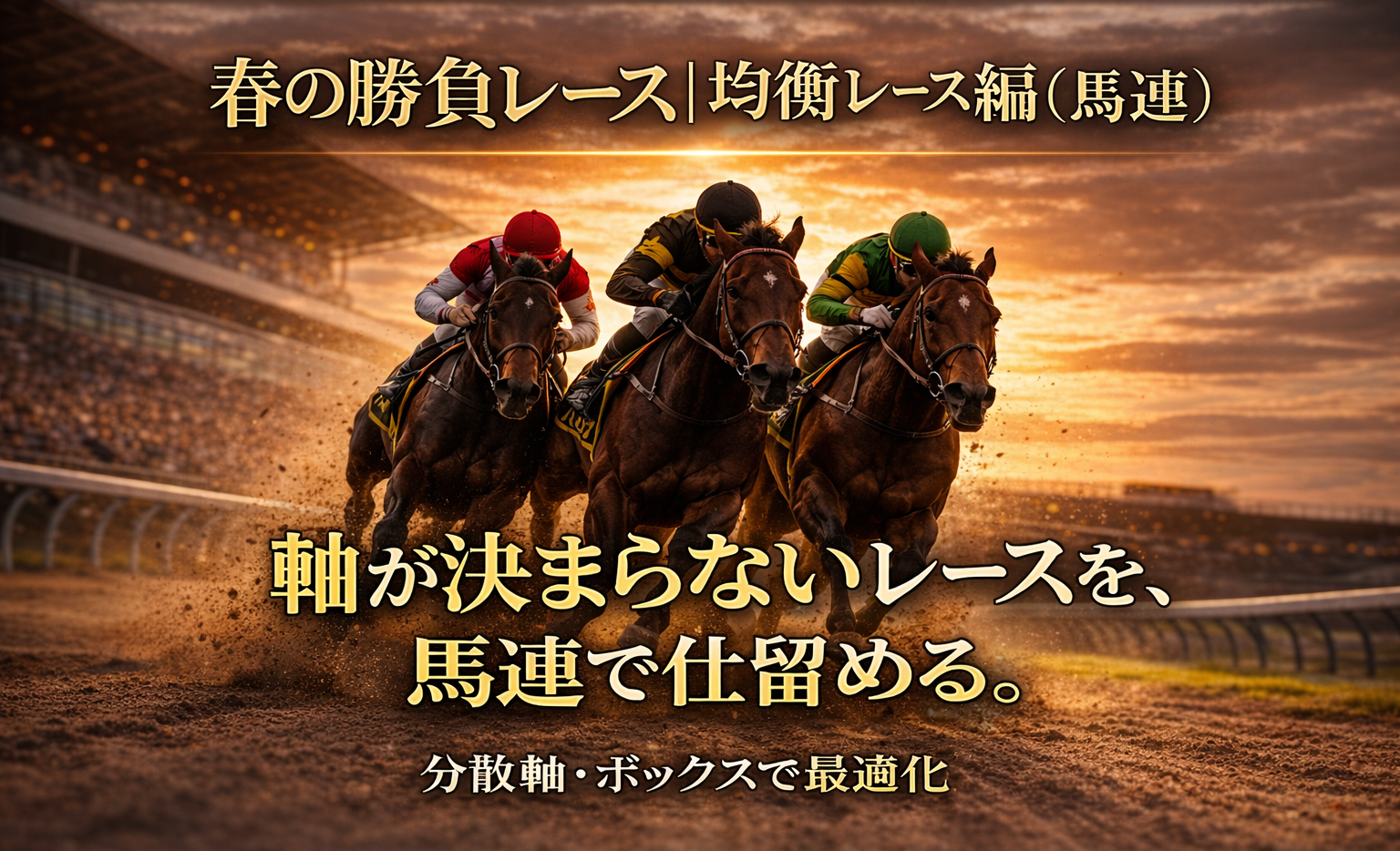 春の勝負レース｜均衡レース編（馬連）